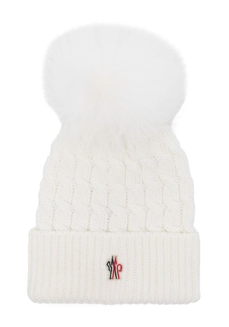 Cappello a coste in bianco Moncler Grenoble - donna